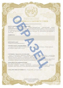 Образец Сертификат СТО 01.064.00220722.2-2020 Серпухов Сертификат СТО 01.064.00220722.2-2020 